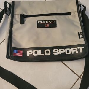 Vintage Polo Sport Messenger Bag